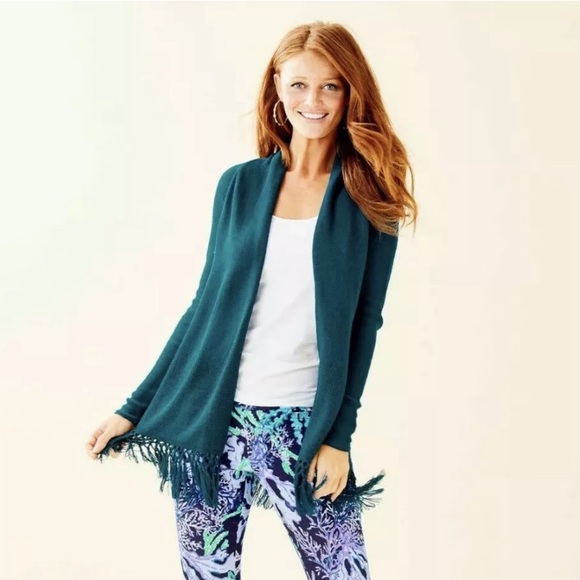 Lilly Pulitzer Blue Tatum Cardigan - Picture 1 of 6